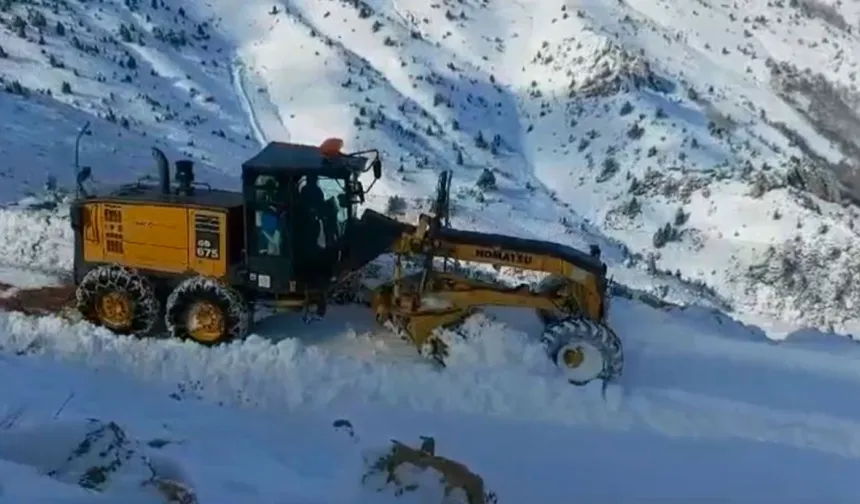 Tunceli’de kar nedeniyle 65 köy yolu ulaşıma kapandı