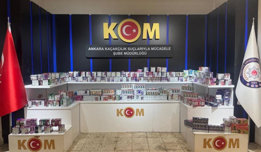 3 milyon lira değerinde kaçak elektronik sigara ele geçirildi