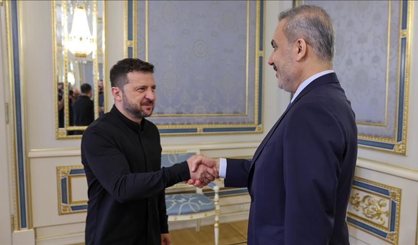 Bakan Fidan, Ukrayna Devlet Başkanı Zelenskiy tarafından kabul edildi