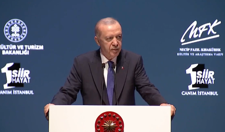 Cumhurbaşkanı Erdoğan, "Bir Şiir Bir Hayat Canım İstanbul" programında