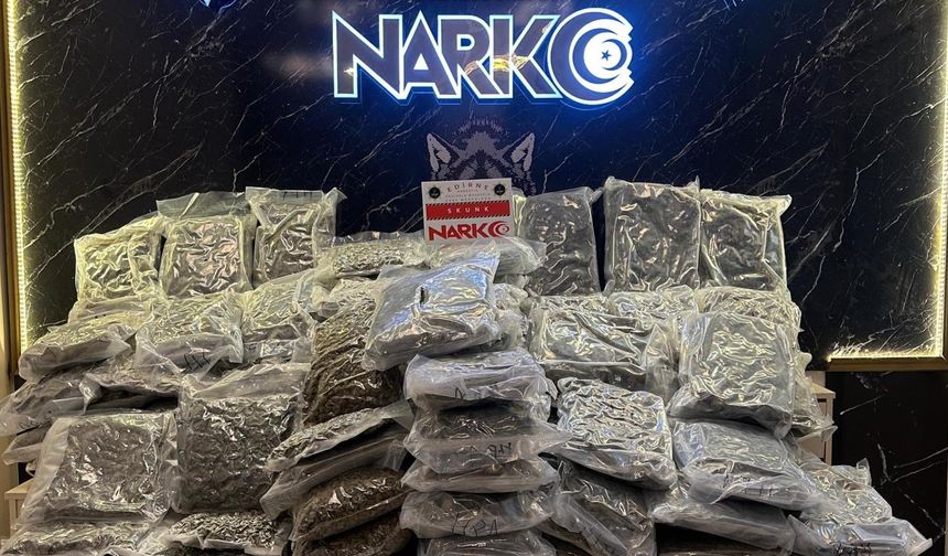 Hamzabeyli'de durdurulan tırda 115 kilogram uyuşturucu ele geçirildi