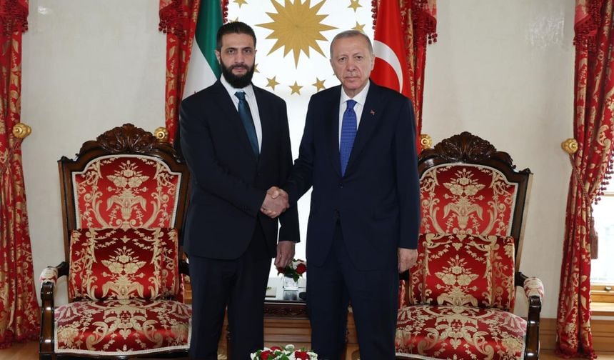 Cumhurbaşkanı Erdoğan, Ahmed Şara ile bir araya geldi