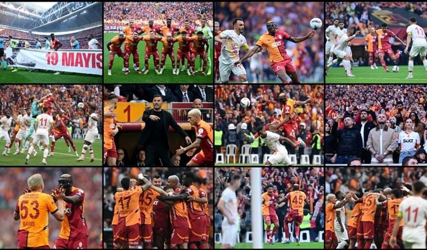 Süper Lig'de şampiyon Galatasaray!