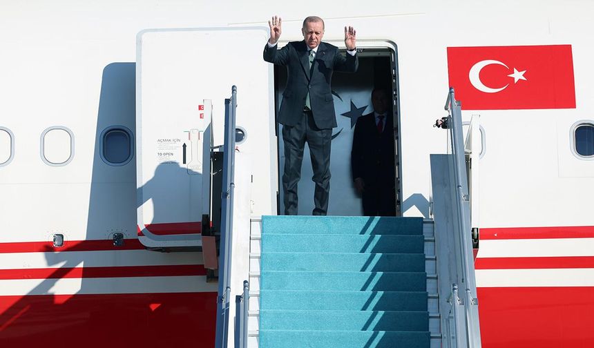 Cumhurbaşkanı Erdoğan Azerbaycan'a gitti