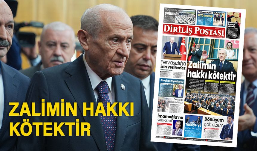 Zalimin hakkı kötektir