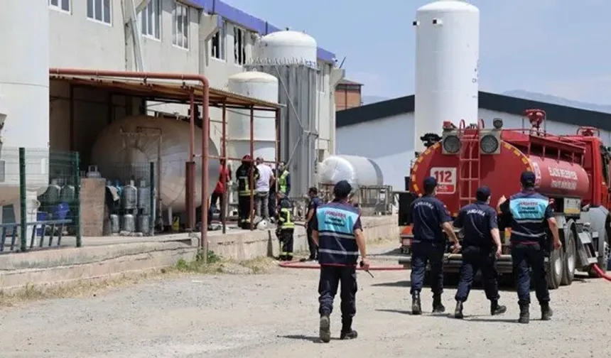 Elazığ'da gaz dolum tesisinde patlama