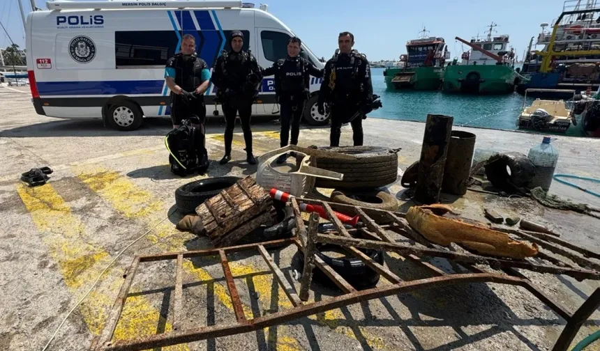 Mersin'de deniz temizliği