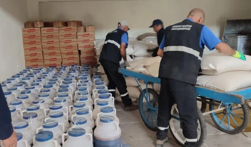 Ağrı'da bayram denetimi: 8 tondan fazla pestil ele geçirildi