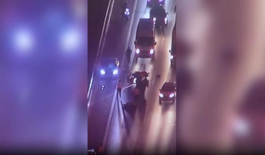 FSM Köprüsü'nde zincirleme kaza: 1 motosikletli hayatını kaybetti