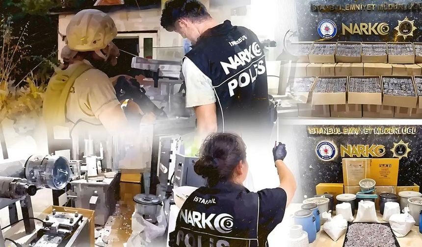 İstanbul'da 2,5 milyondan fazla uyuşturucu hap ele geçirildi