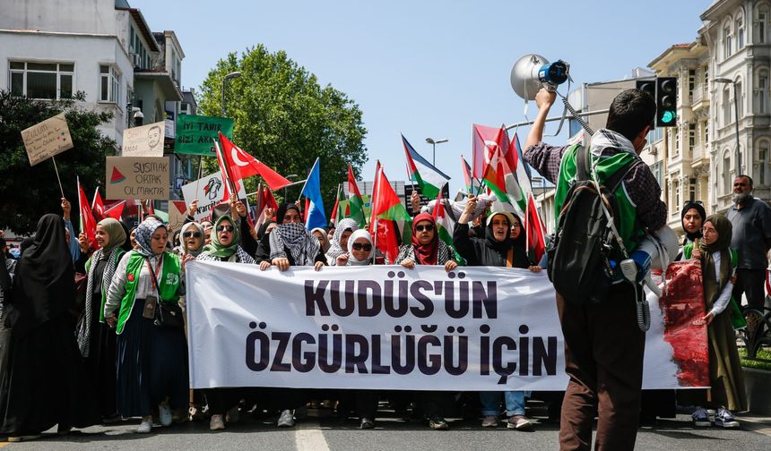 İstanbul, Filistin’in özgürlüğü için yürüdü