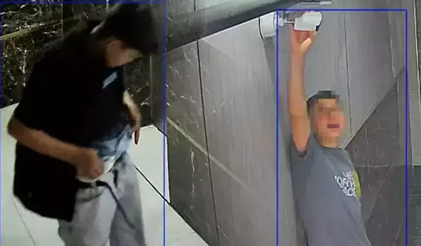 Mersin'deki iş hanında iğrenç olay! Biri kamerayı kapattı diğeri...