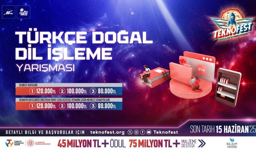 TEKNOFEST Türkçe Doğal Dil İşleme Yarışması başvuruları sürüyor