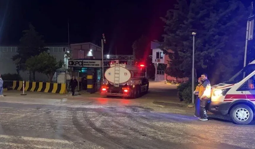 Tekirdağ'da kimya fabrikasında yangın
