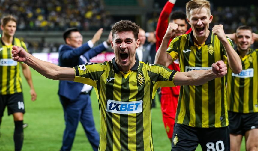 Kazak takımının Real Madrid sevinci