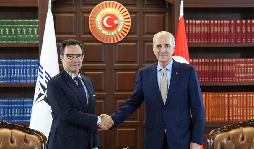 TBMM Başkanı Kurtulmuş, NATO PA Başkanı Perestrello ile görüştü
