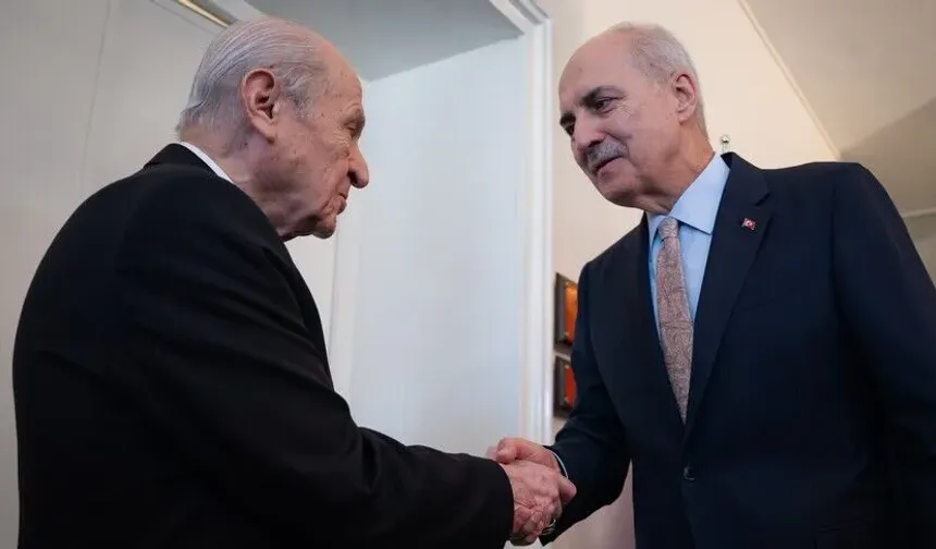 TBMM Başkanı Kurtulmuş, MHP Genel Başkanı Bahçeli'yi ziyaret etti