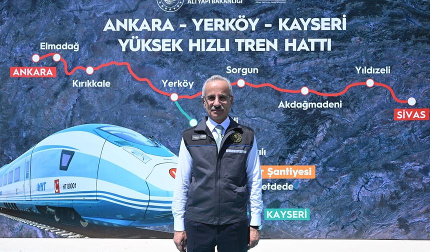 Yerköy-Kayseri YHT Hattında İlerleme Yüzde 50'yi Aştı
