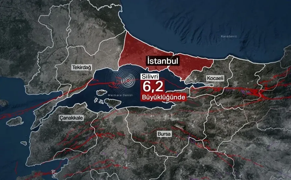 İstanbul'da 6.2 büyüklüğünde deprem!