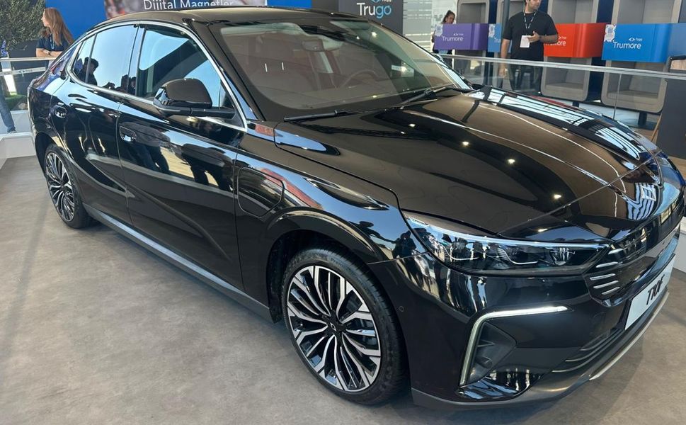 İşte Togg'un sedan modeli! T10F'in iç detayları