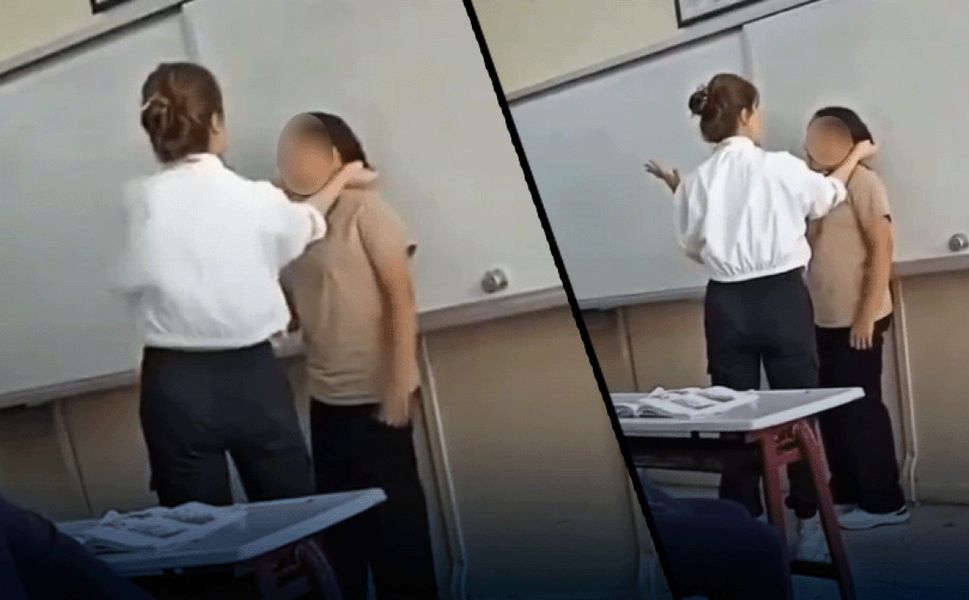 Derste öğrenciye şiddet kamerada