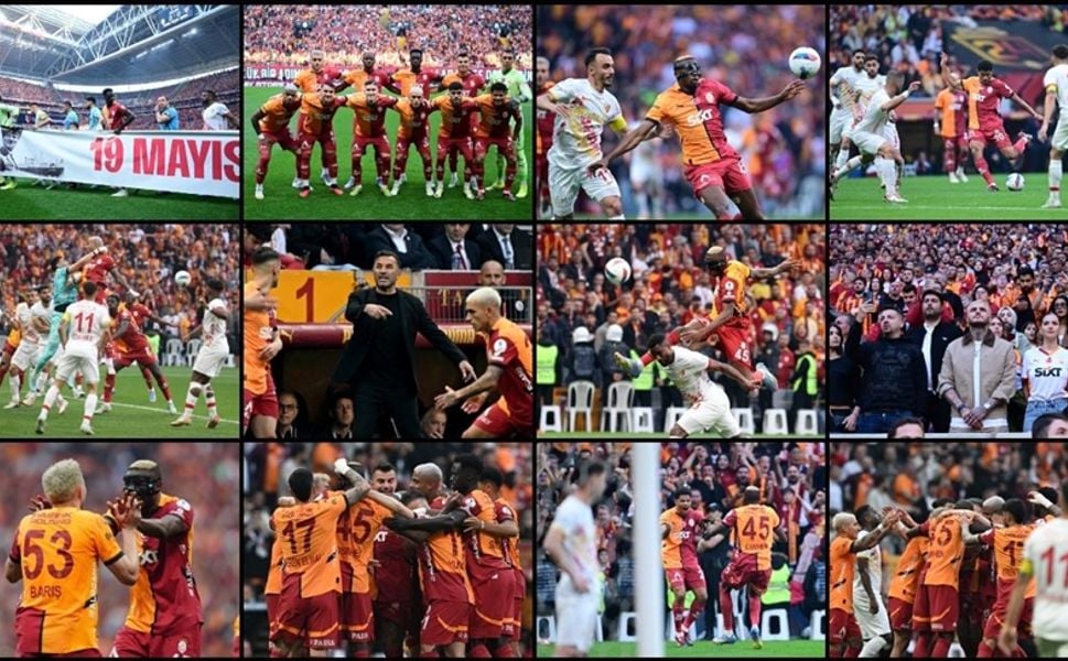 Süper Lig'de şampiyon Galatasaray!