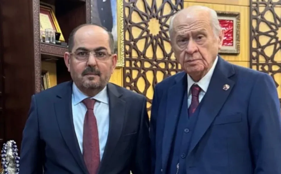 Devlet Bahçeli, Suriye eski Geçici Hükümeti Başkanı'nı kabul etti