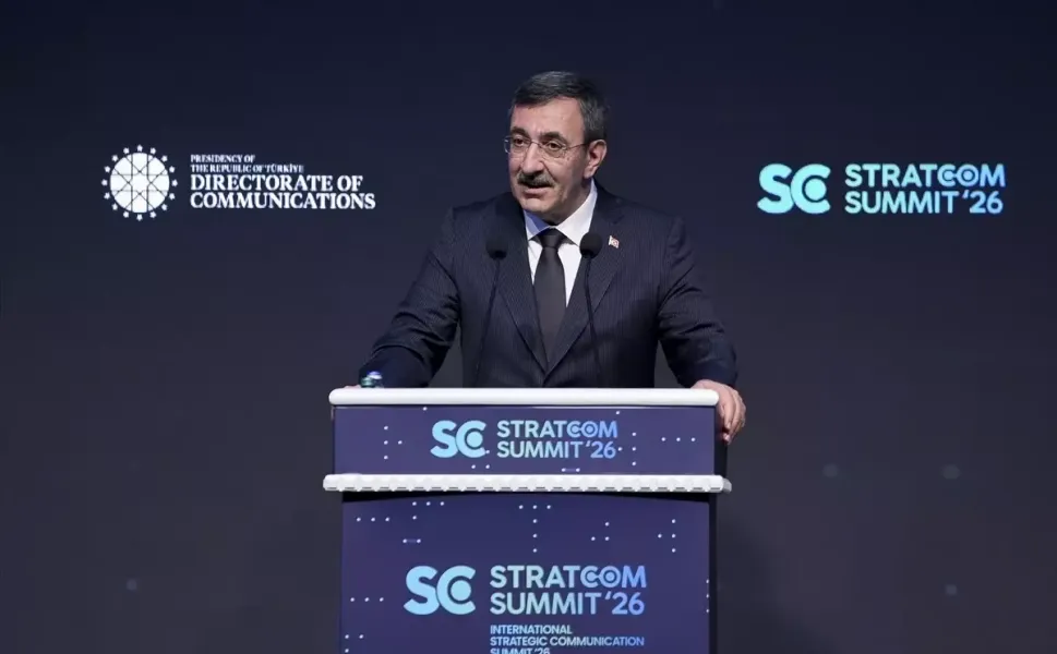 Cumhurbaşkanı Yardımcısı Yılmaz, STRATCOM Zirvesi'nde konuştu