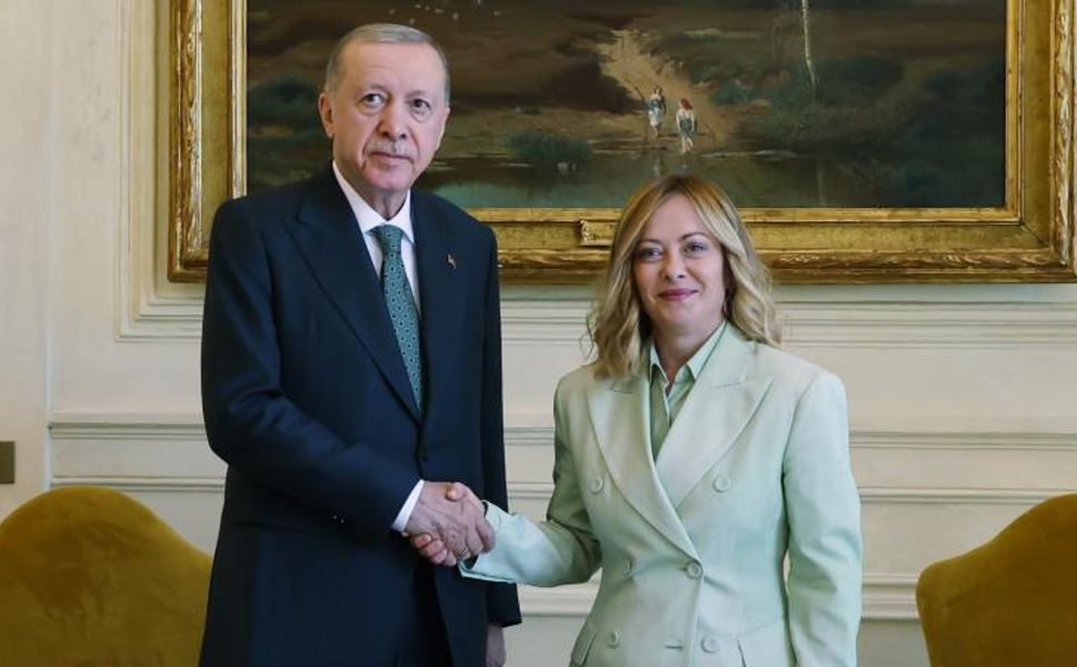 Cumhurbaşkanı Erdoğan, İtalya Başbakanı Meloni ile görüştü