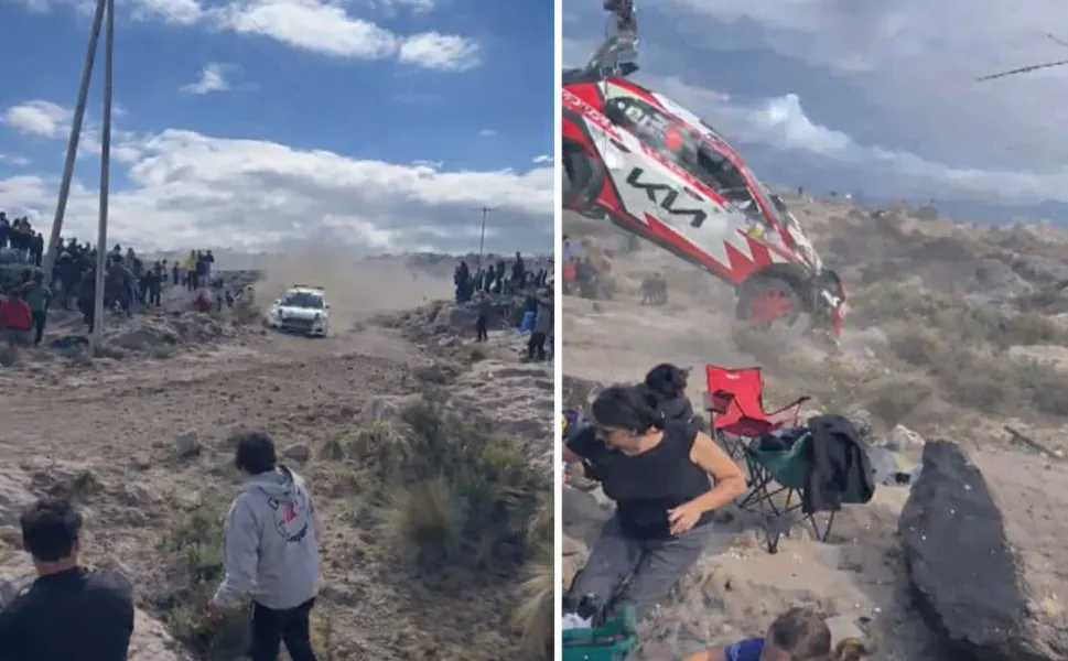 Arjantin’de ralli faciası: Araç seyircilerin arasına daldı