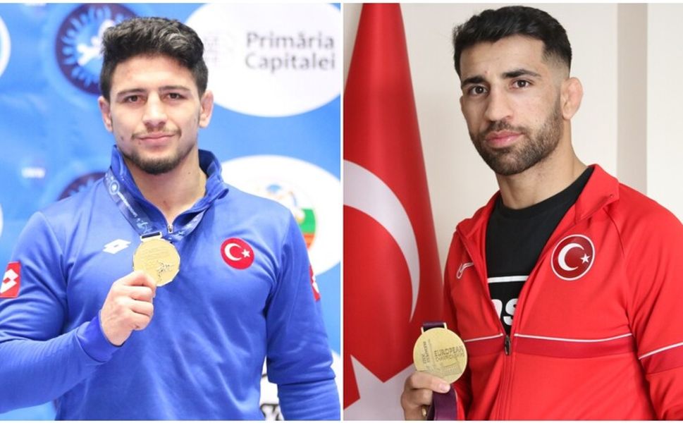 Murat Fırat ve Cengiz Arslan, Avrupa Güreş Şampiyonası'nda yarı finale yükseldi