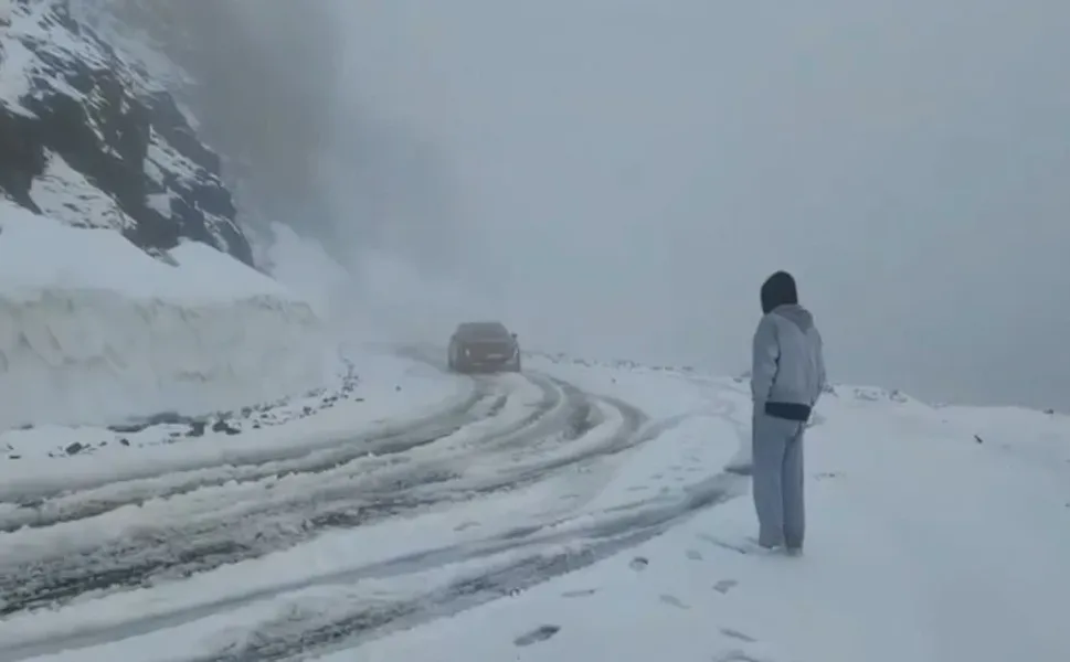 Mayıs sonunda kış geri döndü: Artvin'de kar yağışı yolları kapattı