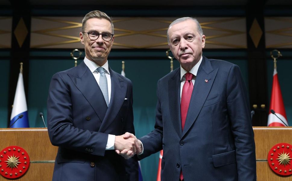 Cumhurbaşkanı Erdoğan, Finlandiya Cumhurbaşkanı Stubb ile bir araya geldi