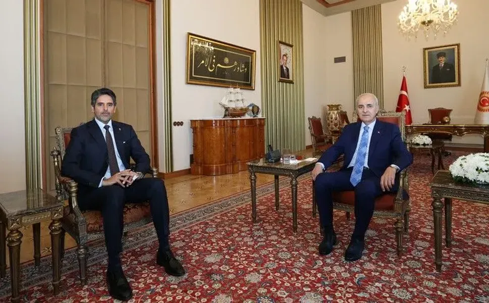 TBMM Başkanı Kurtulmuş, Katar'ın Ankara Büyükelçisi Al-Henzab'ı Meclis'te kabul etti