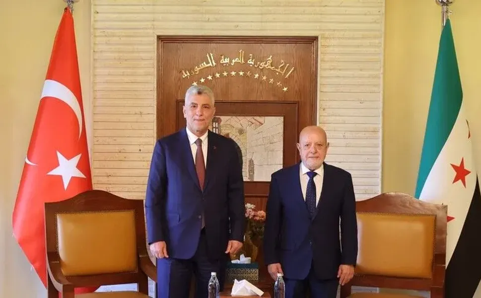 Bakan Bolat, Suriye Ekonomi ve Sanayi Bakanı eş-Şaar ile bir araya geldi