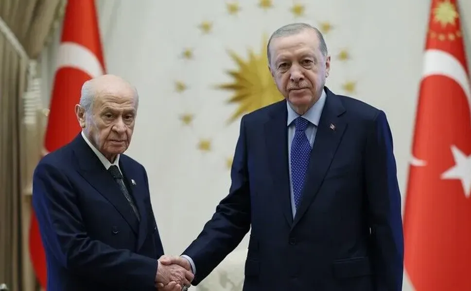 Cumhurbaşkanı Erdoğan, MHP Genel Başkanı Bahçeli'yi kabul etti