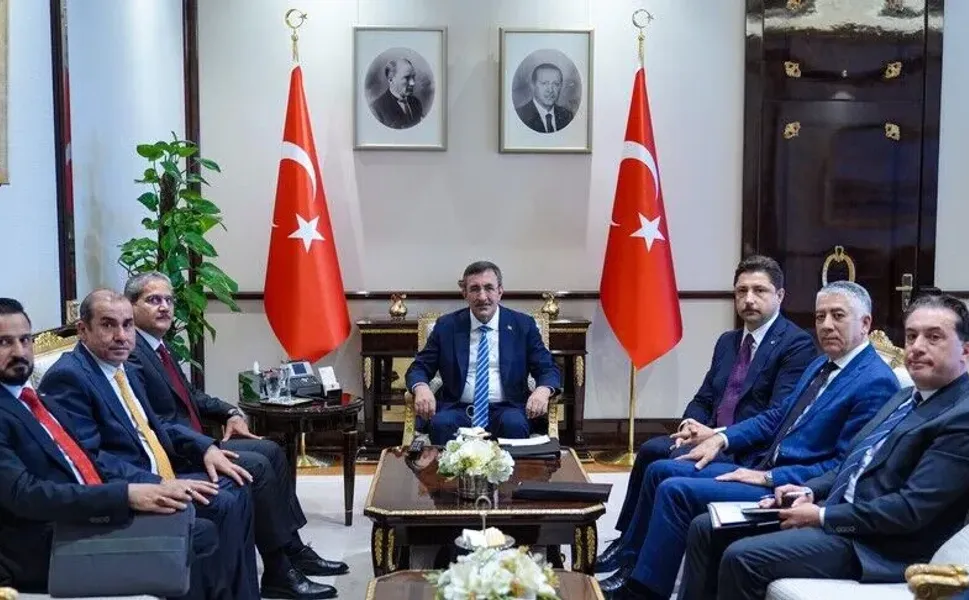 Cumhurbaşkanı Yardımcısı Yılmaz, Irak Federal Yolsuzlukla Mücadele Komisyonu Başkanı Lami'yi kabul etti