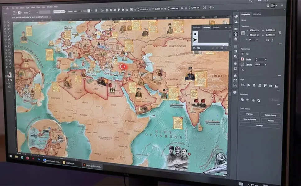 48 ülkedeki 172 Türk şehitliği ve anıtı özel bir çalışmayla haritalandı