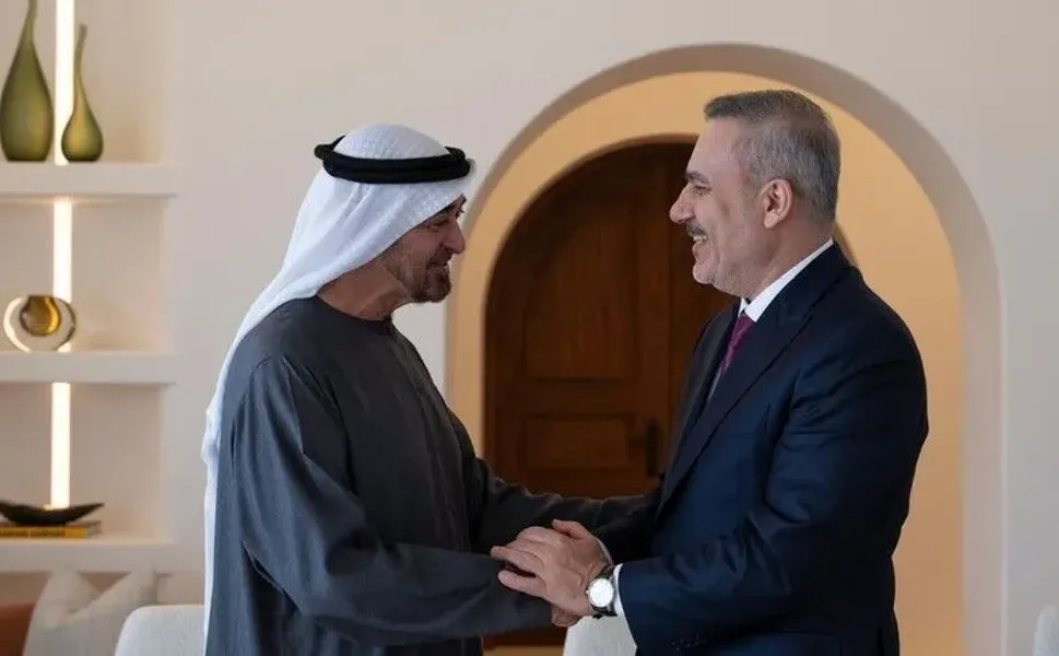 Dışişleri Bakanı Fidan, BAE Devlet Başkanı Al Nahyan tarafından kabul edildi!