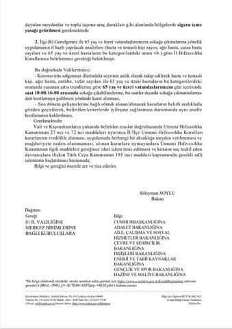 Tüm Türkiye’de 65 yaş sokağa çıkma yasağı ilan edildi mi? İçişleri Bakanlığından sigara ve sokağa çıkma yasağı açıklaması