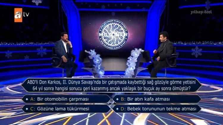 Kim Milyoner Olmak İster’de güldüren soru!
