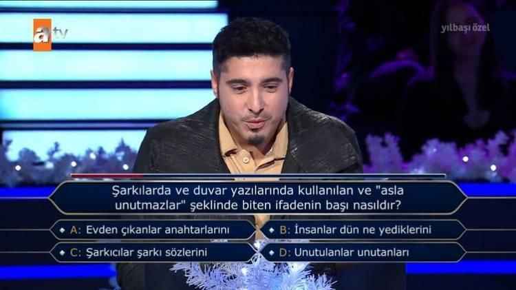 Kim Milyoner Olmak İster’de güldüren soru!