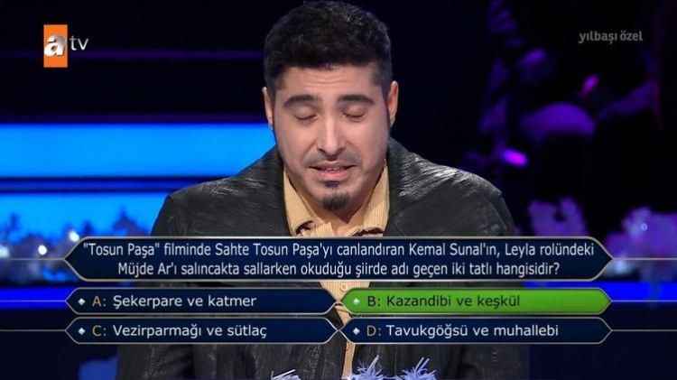 Kim Milyoner Olmak İster’de güldüren soru!