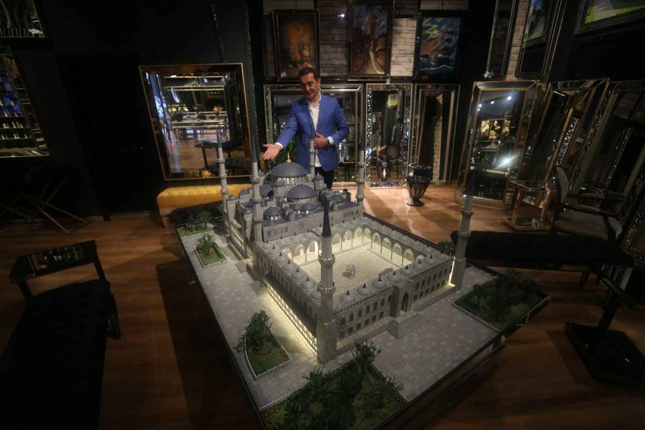 Sultanahmet Camisi'nin 7 bin ahşap parçayla maketi yapıldı