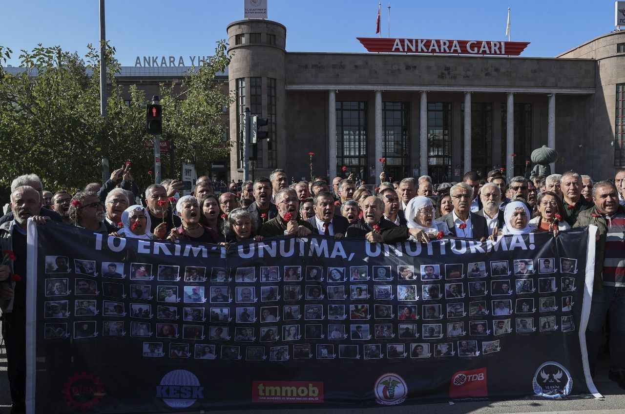 Ankara Gar saldırısının 7. yılı: Hayatını kaybeden 103 kişi anıldı