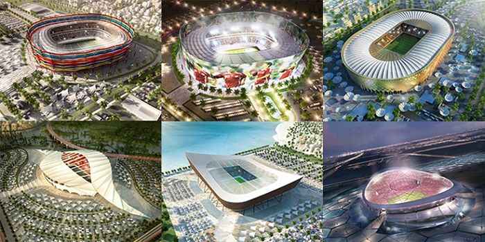 <h2>2022 Dünya Kupası için Katar'da yapılacak 12 muhteşem stadyum</h2>
<p>2022 Dünya Kupası için Katar, FIFA'ya 12 stadyum yapacağını bildirdi. Yapacakları stadyumların resimleri bile şimdiden heyecan veriyor...</p>