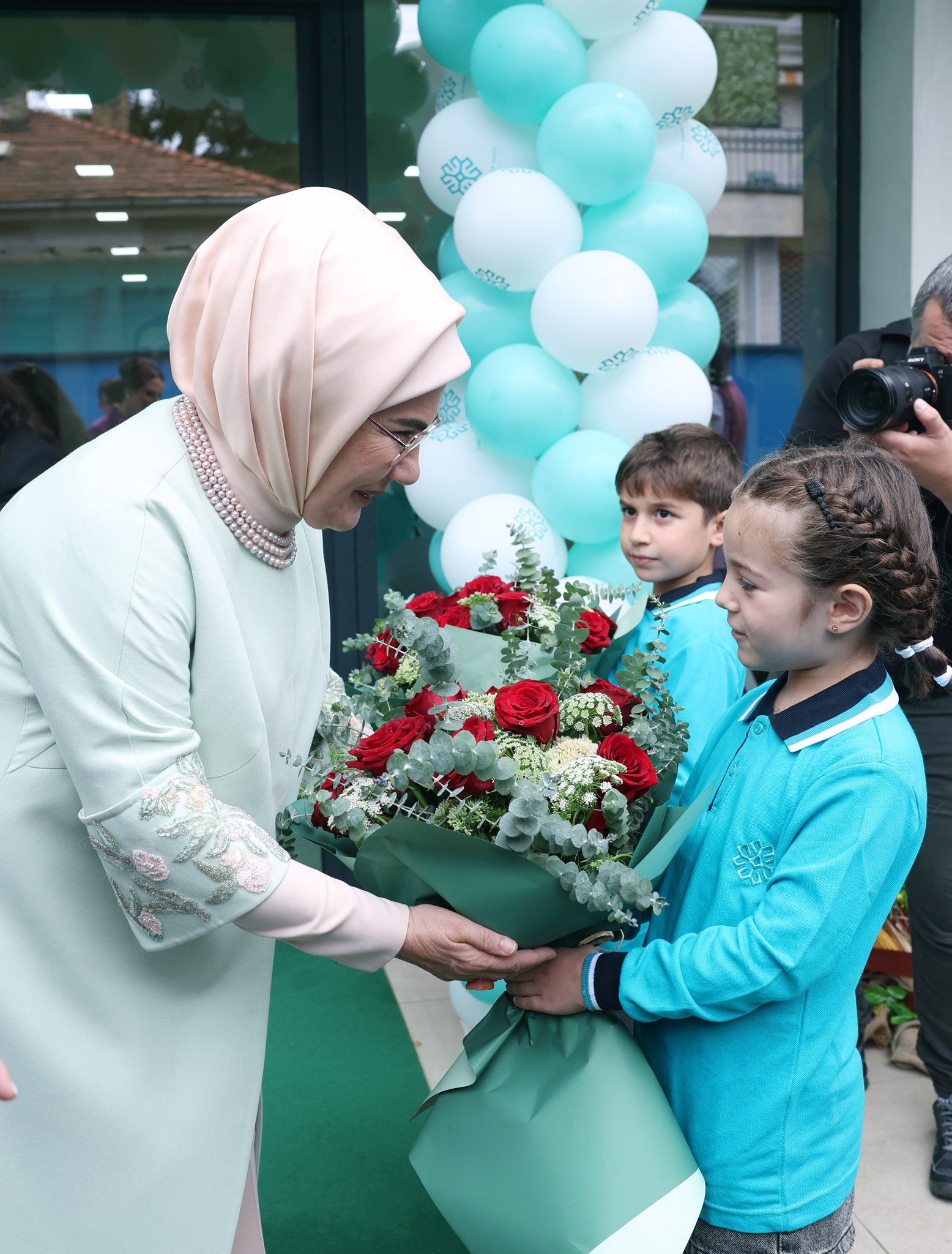 Emine Erdoğan, Türkiye Maarif Vakfının Anaokulu Öğrencileriyle Bir Araya Geldi