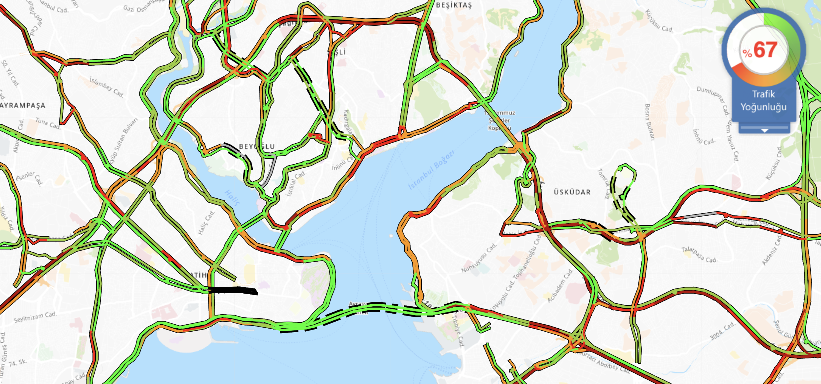 İstanbul'da Yılbaşı Trafiği Erken Başladı