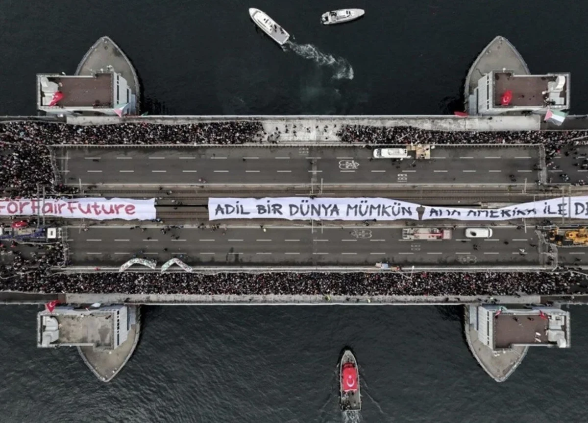 İstanbul'da Yüz Binler İsrail'in Katliamına 'Dur' Diyecek2