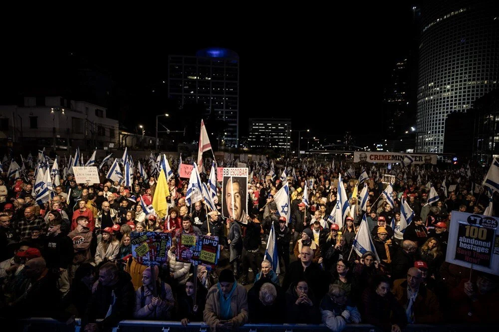 Protestolar Patladı İsrail Halkı Netanyahu'ya ‘Yeter!’ Dedi